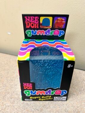 Schylling NeeDoh BLUE Gumdrop Squishy Stress Ball Sensory Fidget Toy ADHD NEW